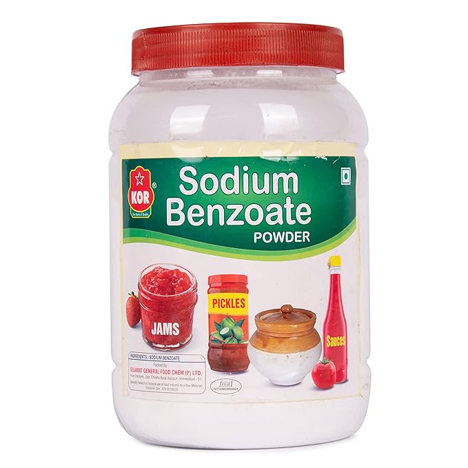 KOR Sodium Benzoate Powder - 400g (Pack of 1) / Food Grade/Pickles, Salad Dressing, Bottled Lemon Juice, Soya Sauce, Soda/Multipurpose Uses