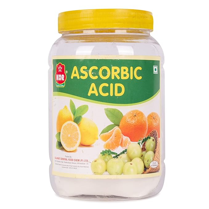 KOR Ascorbic Acid Powder - 400gm (Pack Of 1) | Vitamin C Powder | Food Grade, Vegan, Non GMO, Gluten free | DIY Personal Care For Face, Skin & Body