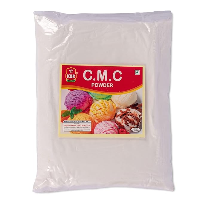 KOR CMC Powder (Carboxymethyl Cellulose) - 800g (Pack of 1) | Making for Soft, Smooth and Creamy, Instant Cake Premixes and Ice Creams