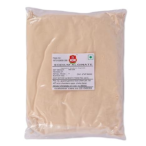 KOR Sodium Alginate Powder - 800g (Pack Of 1) | Stabilizer, Thickening and Binding Agent | For Soap Making, Shampoo, Cosmetics, Moisturizer, Lotion Making, Domestic Use & Diy Personal Care For Face