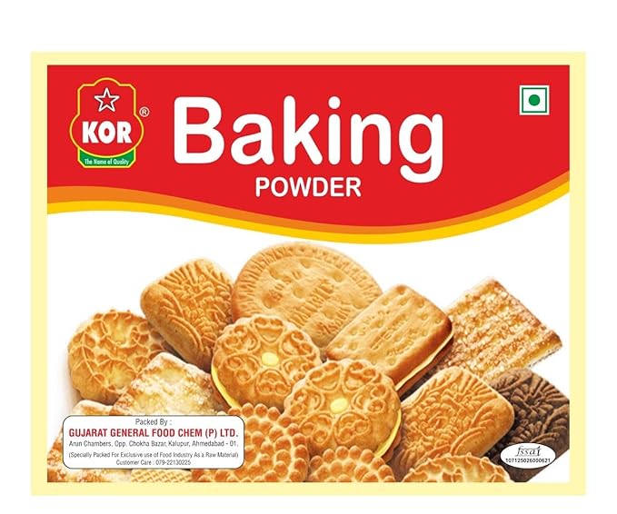 KOR Baking Powder - 800g / For Professionals - Double Acting, Vegan, Gluten-Free/Use For Cooking, Bake Cakes, Cookies, Breads, Brownies/Natural