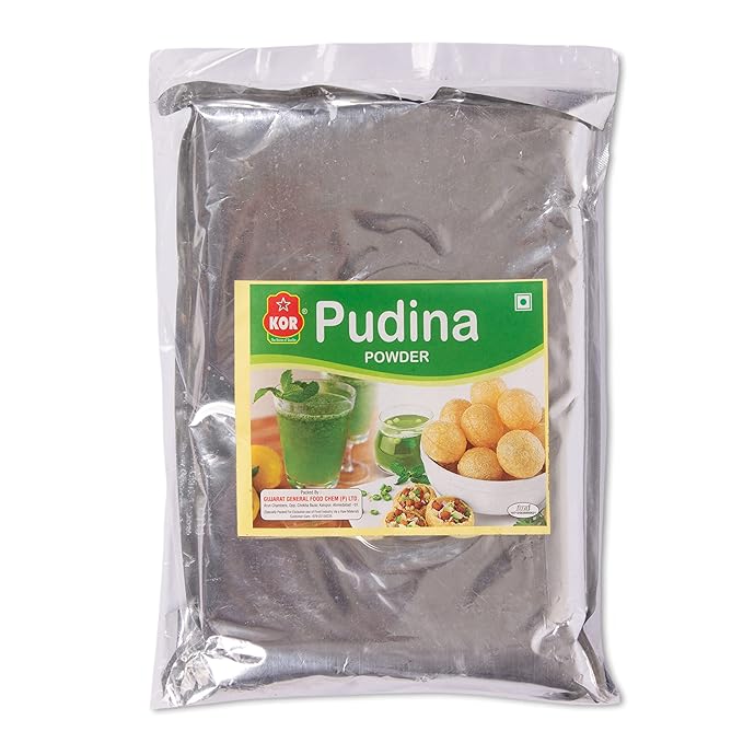 KOR Dried Mint Powder - 400 Grams (Pack of 1) | Fresh Mint Leaf Powder | Pure Vegetarian & Easy Cooking Essential | Pudina Powder Vegan, Gluten Free | No Artificial Flavour & Preservatives