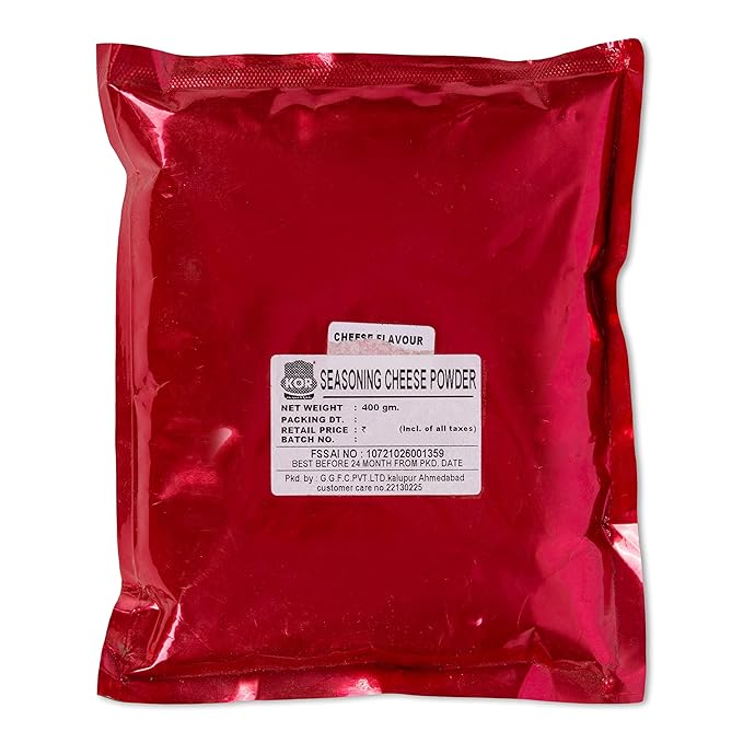 KOR Seasoning Cheese Powder (400 Grams) / Cheese Powder for Popcorn Seasoning, Nachos, Pasta, Pizza, Sprinkle on French Fries
